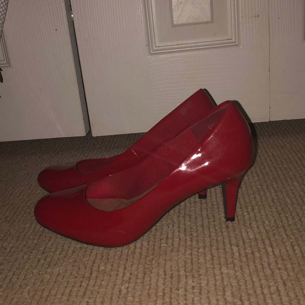 Red Comfortable Heels